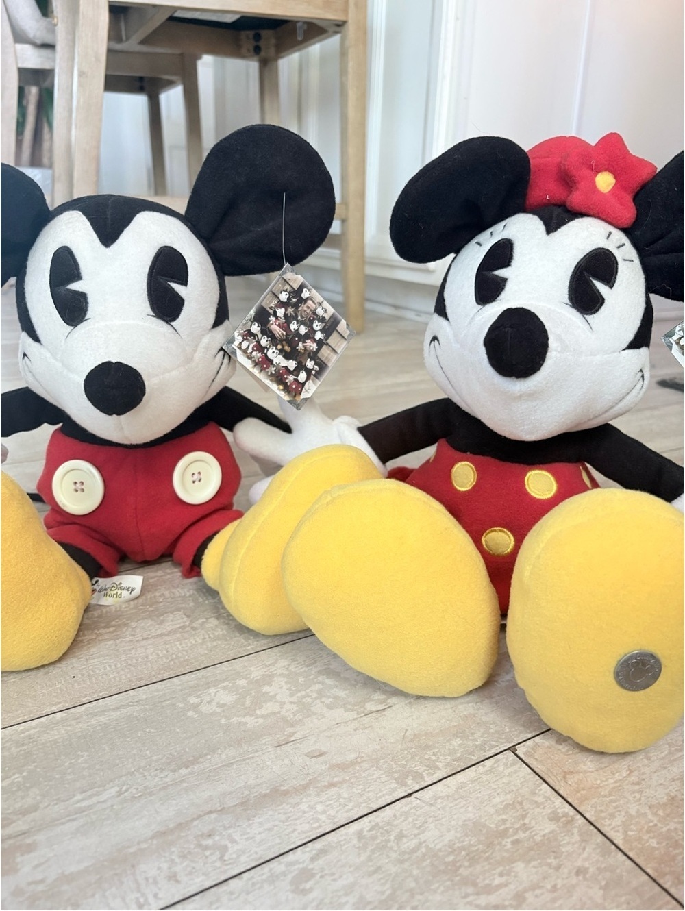 Walt Disney World 100 Years of Magic Mickey Minnie Plush Set w/ Tags Vintage